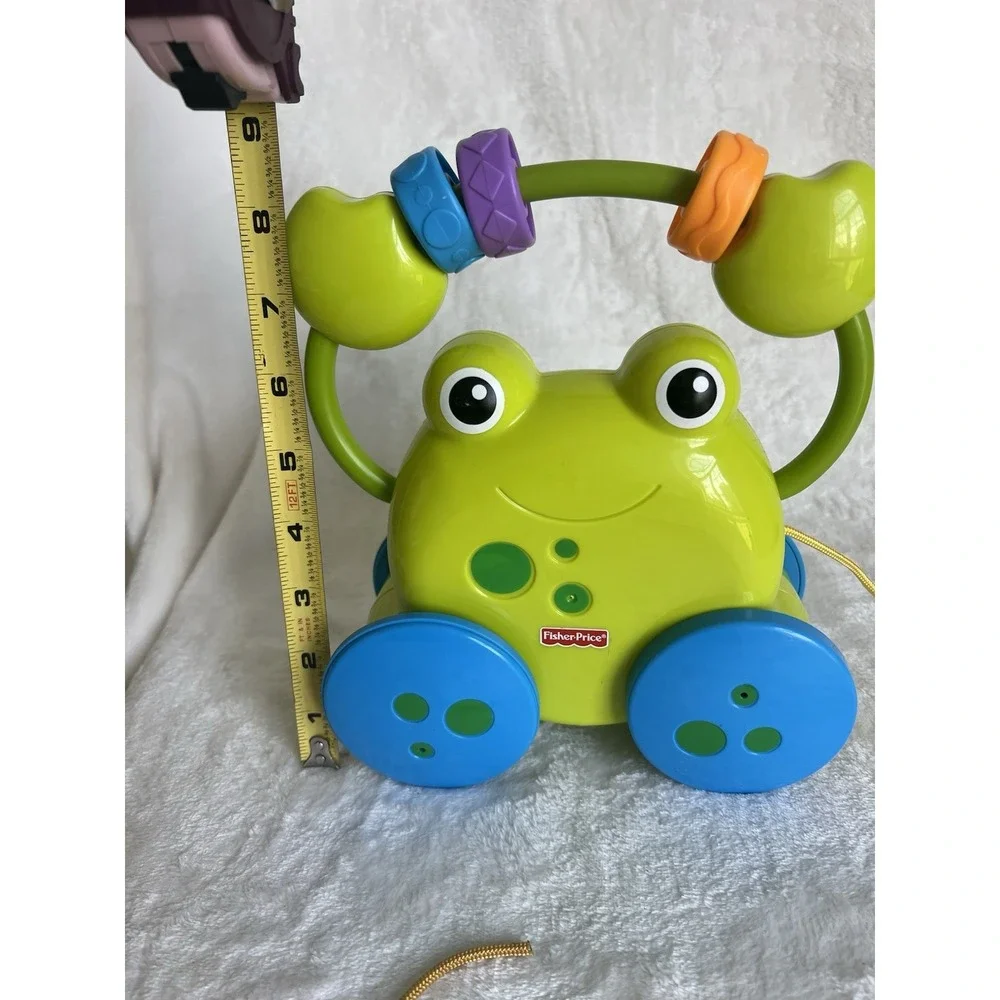 Fisher Price Growing Baby Pull Along Grog FROGGIE Early Learning‎ Toy